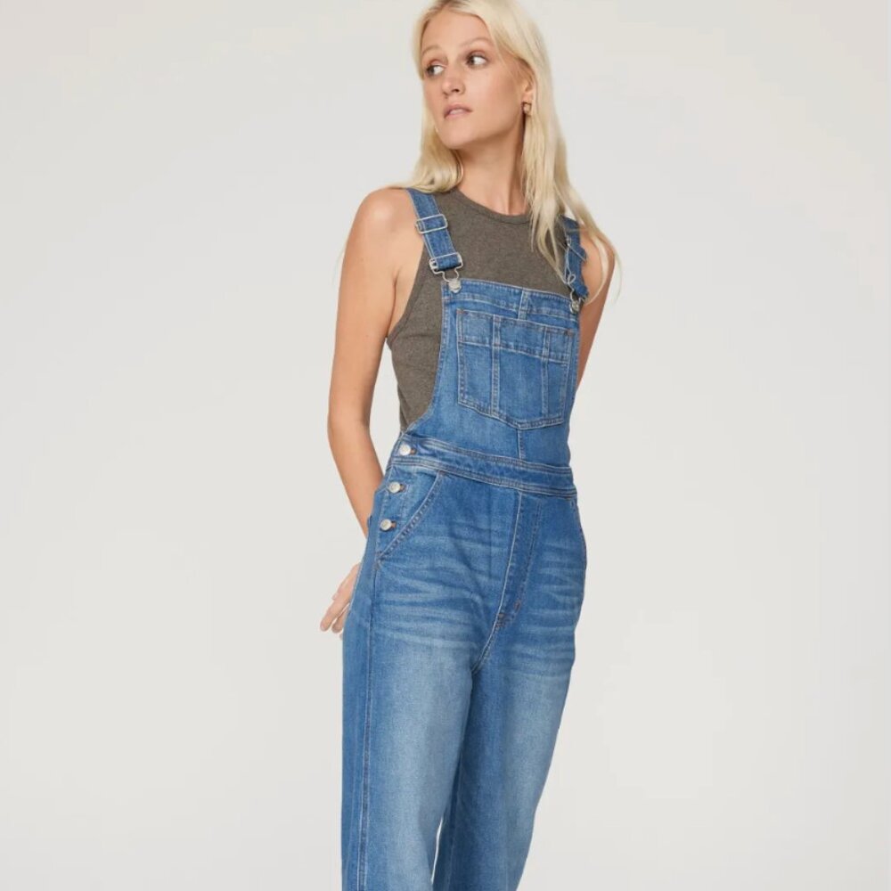 Madewell Flared Denim Overalls – Size  4